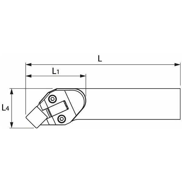 QuickTurn skärhållare vänster 20/12 mm GARANT