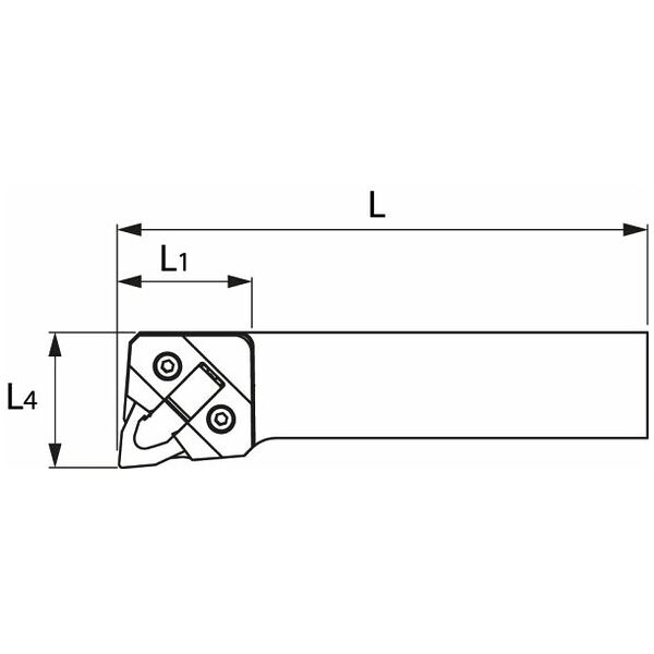 QuickTurn clamping toolholder right 20/08 mm GARANT