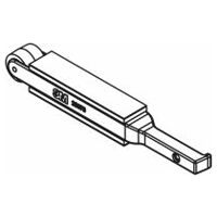 Kontaktní rameno 3M™ pro pilník, 18 mm, 16 mm x 521 mm, 19 x 521 mm, pro delší pásky.