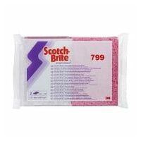 3M™ Scotch-Brite™ Cellulosesvamp 799, lyserød/hvid, 88 mm x 131 mm, 24 x 10 stk. pr. kasse.