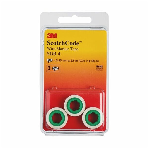3M Electrical SDR-4 Number 4 Wire Marker Tape Refill Roll