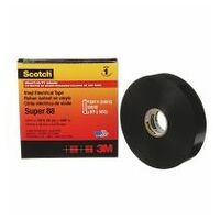 Scotch® Super 88 Ruban Isolant Électrique en Vinyle, Noire, 19 mm x 33 m, 0,22 mm