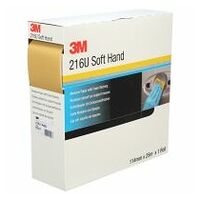3M™ Soft Hand Rolle 216U, Gold, 25 m x 115 mm, P400, 4 Stück / Karton