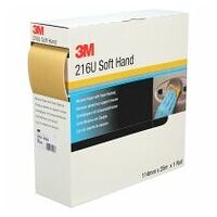 3M™ Soft Hand Roll 216U, Oro, 25 m x 115 mm, P500, 4 pezzi / cartone