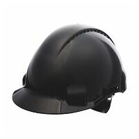 3M™ casco, Uvicator, con arnés de ruleta, ventilado y banda antisudor de plástico, negro, G3000NUV-SV