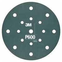 3M™ Hookit™ pružnýBrusný Disc Pad opěrný talíř 270J, 150 mm, 17 otvorů, P600, PN34801