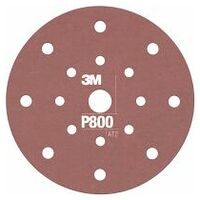 3M™ Hookit™ pružnýBrusný Disc Pad opěrný talíř 270J, 150 mm, 17 otvorů, P800, PN34802