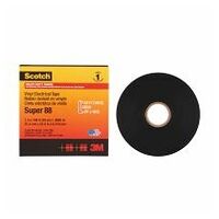 Scotch® Super 88 Bandă de izolație electrică din vinil, negru, 25 mm x 33 m, 0,22 mm