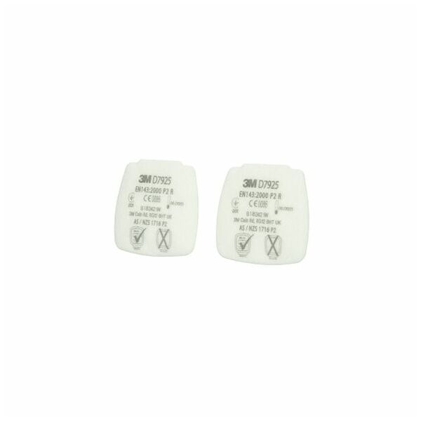 Set di filtri antiparticelle intercambiabili, 20 paia, Filtro: P2R