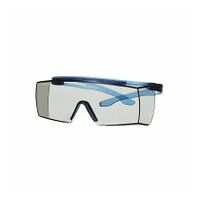 3M™ SecureFit™ 3700 Überbrille, blaue Bügel, Scotchgard™ Anti-Beschlag Beschichtung (K&N), graue Scheibe für Innen-/Außenbereich, SF3707SGAF-BLU-EU
