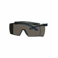 3M™ SecureFit™ 3700 Überbrille, blaue Bügel, integrierter Augenbrauenschutz, Scotchgard™ Anti-Beschlag Beschichtung (K&N), graue Scheibe, winkelverstellbar, SF3702XSGAF-BLU-EU