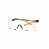 3M™ SecureFit™ 3700 Überbrille, orangefarbene Bügel, Scotchgard™ Anti-Beschlag Beschichtung (K&N), transparente Scheibe, winkelverstellbar, SF3701SGAF-ORG-EU