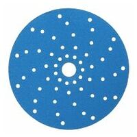 ModrýBrusný Disc Pad opěrný talíř 3M™ Hookit™ 325U, 150 mm, s více otvory, P150, 51374