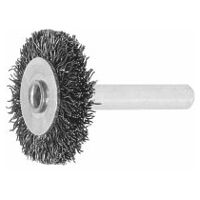 Wheel brush with shank Steel wire 0.30 mm