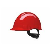 3M™ casco, Uvicator, con pasador, sin ventilación, dieléctrico de 440 V, con banda antisudor de plástico, rojo, G3001CUV-RD
