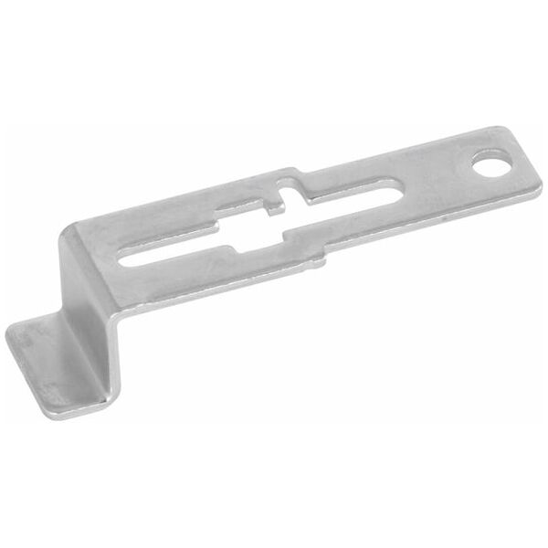 Slide handle for workbench cupboards without cylinder insert