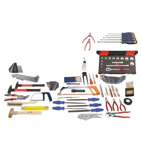 Assembly tool set, 107 pieces without container