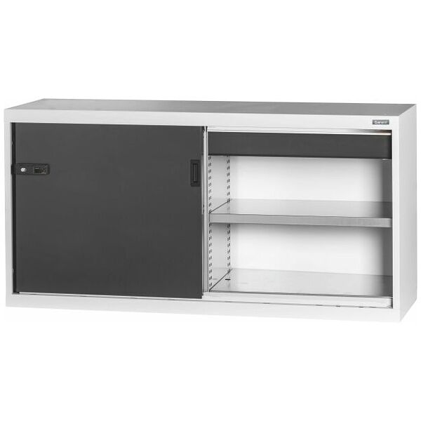 Base cabinet with drawer, Plain sheet metal sliding doors 750 mm