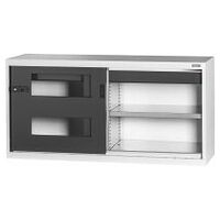 Base cabinet with drawer, Viewing window sliding doors 26×14G