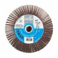 LUKAS LSL universal flap grinding disc 125x20 mm with 5/8″ internal thread aluminium oxide grain 40