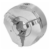 Three-jaw lathe chuck with recessed steel mount  DIN 702-4