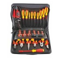 Tool set, 29 pieces, tools insulated to VDE in a tool case
