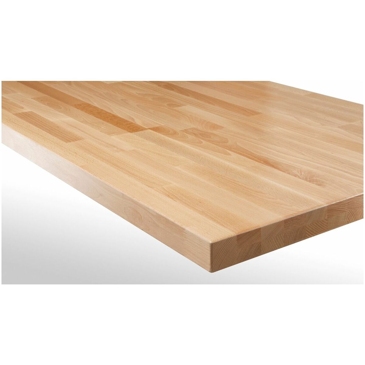 Simply buy Worktop of glued beech wood strips Depth 700 mm | Hoffmann Group