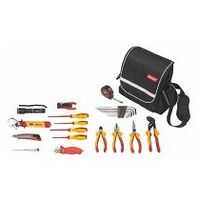 Electronics tool kit, 24 pieces in electrician’s case