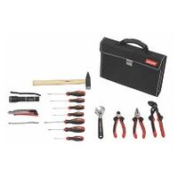 Assembly tool set, 15 pieces in a tool case