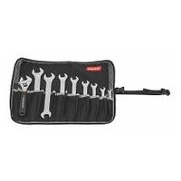 Assembly tool set, 9 pieces in a tool roll