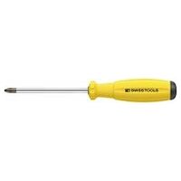 Screwdriver for Phillips, with 2-component SwissGrip handle ESD