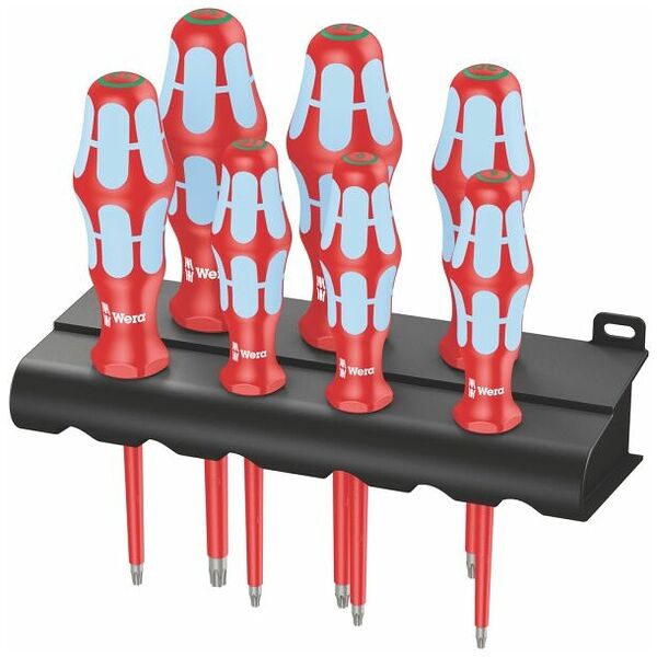 3167 i/7 TORX® Screwdriver set, stainless and rack, 7 pieces