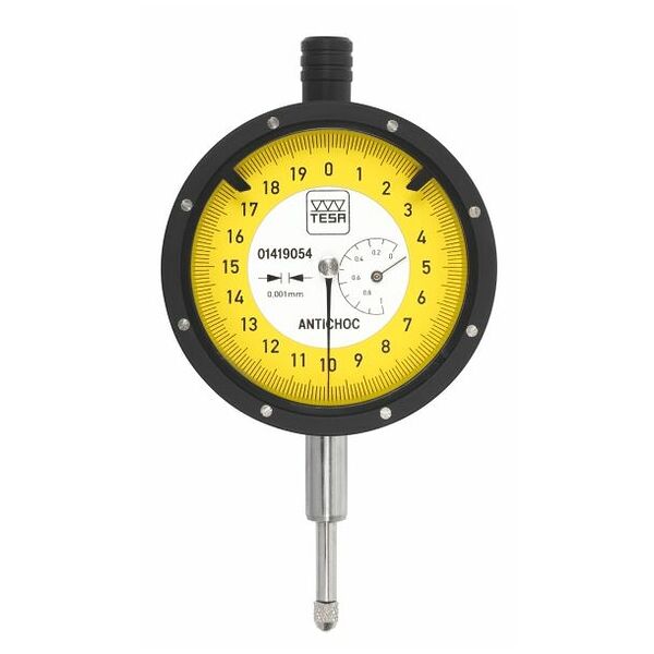 Precizinis laikrodinis indikatorius apsaugotas nuo smūgių  1/61,5 mm
