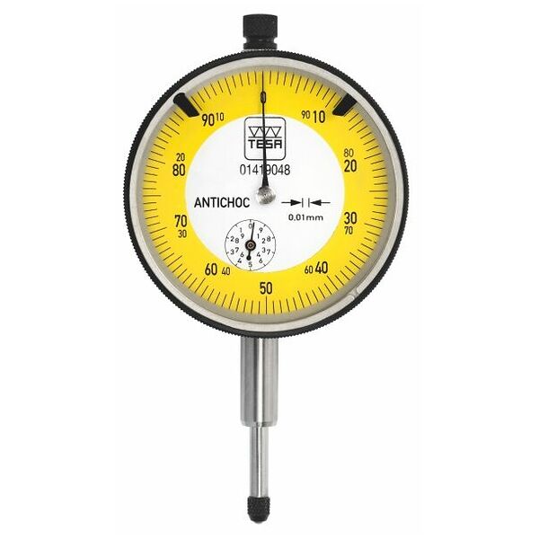 Precizinis laikrodinis indikatorius apsaugotas nuo smūgių 10/58 mm