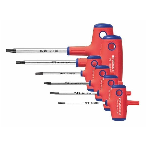Screwdriver set for Torx Plus®, with T-handle 6 pieces 6