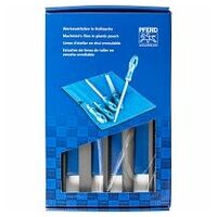 machinist's file set WRU 5-piece in plastic pouch 250mm cut 1 for coarse stock removal, roughing