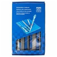 machinist's file set WRU 5-piece in plastic pouch 250mm cut 3 for precision processing and finishing