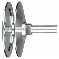 Toebehoren gereedschapshouder BO voor ronde borstels Ø 150-180 mm met asgat 22,2 op 12 mm stift