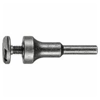 Arbor for diamond cut-off wheels with centre hole dia. 10 mm, shank dia. 6 mm