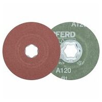 COMBICLICK aluminium oxide fibre disc dia. 100mm A120 for general use