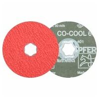 COMBICLICK fiberschijf met keramische korrel Ø 100 mm CO-COOL60 voor edelstaal