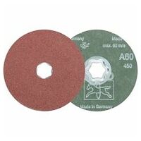 COMBICLICK aluminium oxide fibre disc dia. 115 mm A60 for general use