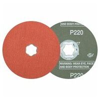 COMBICLICK aluminium oxide fibre disc dia. 115 mm A-COOL220 for stainless steel