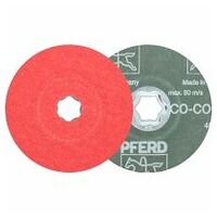 COMBICLICK ceramic oxide grain fibre disc dia. 115 mm CO-COOL80 for stainless steel