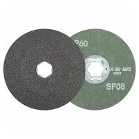 COMBICLICK SiC fibre disc dia. 115 mm SIC60 for hard non-ferrous metals