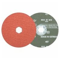 COMBICLICK aluminium oxide fibre disc dia. 125 mm A-COOL60 for stainless steel