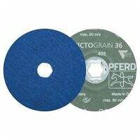 COMBICLICK fibre disc dia. 125 mm VICTOGRAIN-COOL36 for steel and stainless steel