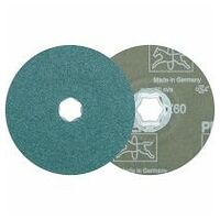 COMBICLICK Disk iz cirkonovih vlaken Ø 125 mm Z60 za odstranjevanje velike količine materiala na jeklu