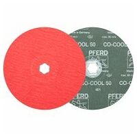 Disque en fibres à grain céramique COMBICLICK Ø 180 mm CO-COOL50 pour acier inoxydable