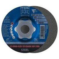 CC-GRIND-FLEX csiszolótárcsa 125x22,23 mm COARSE speciális vonal SGP STEEL acélhoz